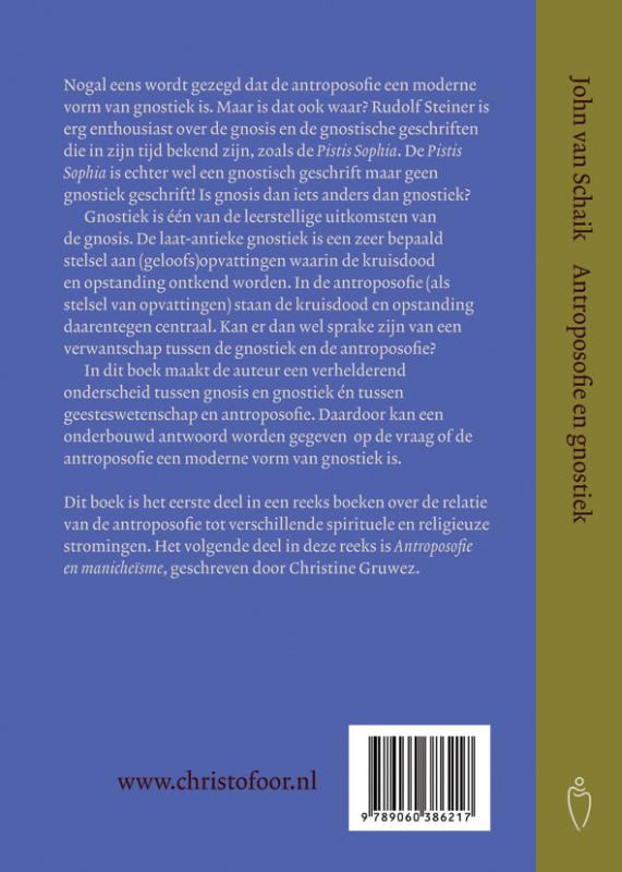Achterkant van Antroposofie en gnostiek