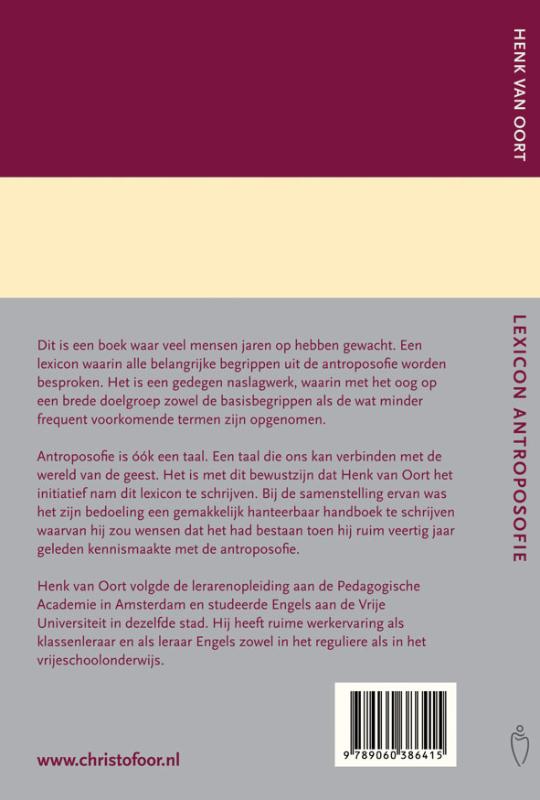 Achterkant van Lexicon Antroposofie