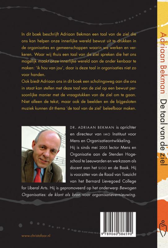 Achterkant van De taal van de ziel