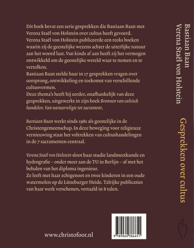 Achterkant van Gesprekken over cultus