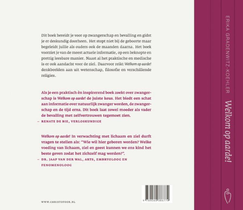 Achterkant van Welkom op aarde!