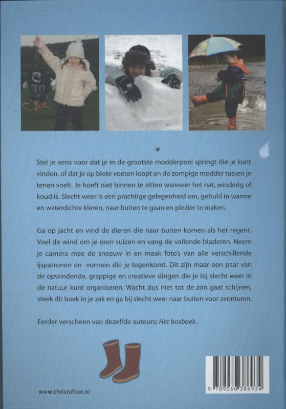 Achterkant van Het slecht weer boek