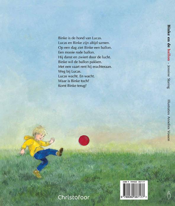 Achterkant van Binke en de ballon
