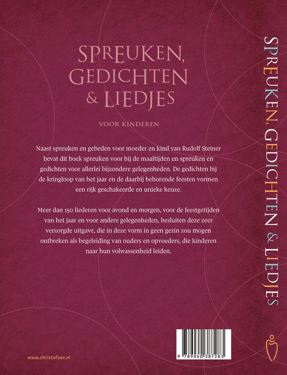 Achterkant van Spreuken, gedichten en liedjes voor kinderen