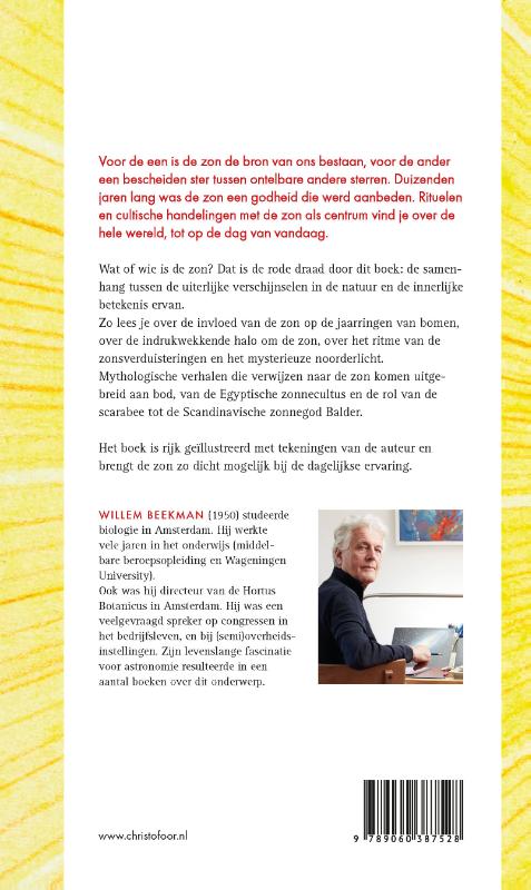 Achterkant van Ode aan de zon