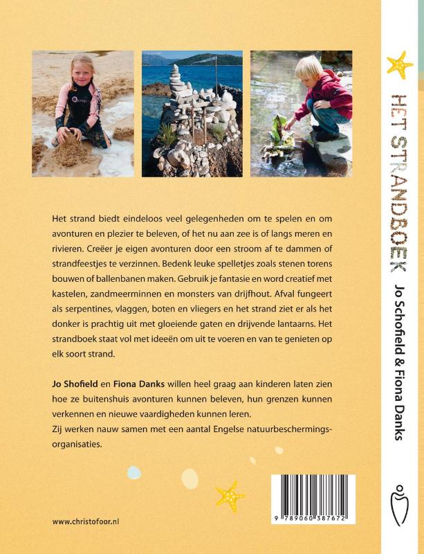 Achterkant van Het strandboek