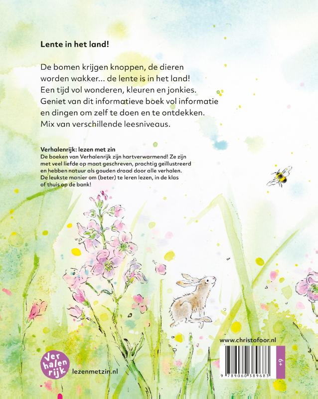 Achterkant van Lente in het land