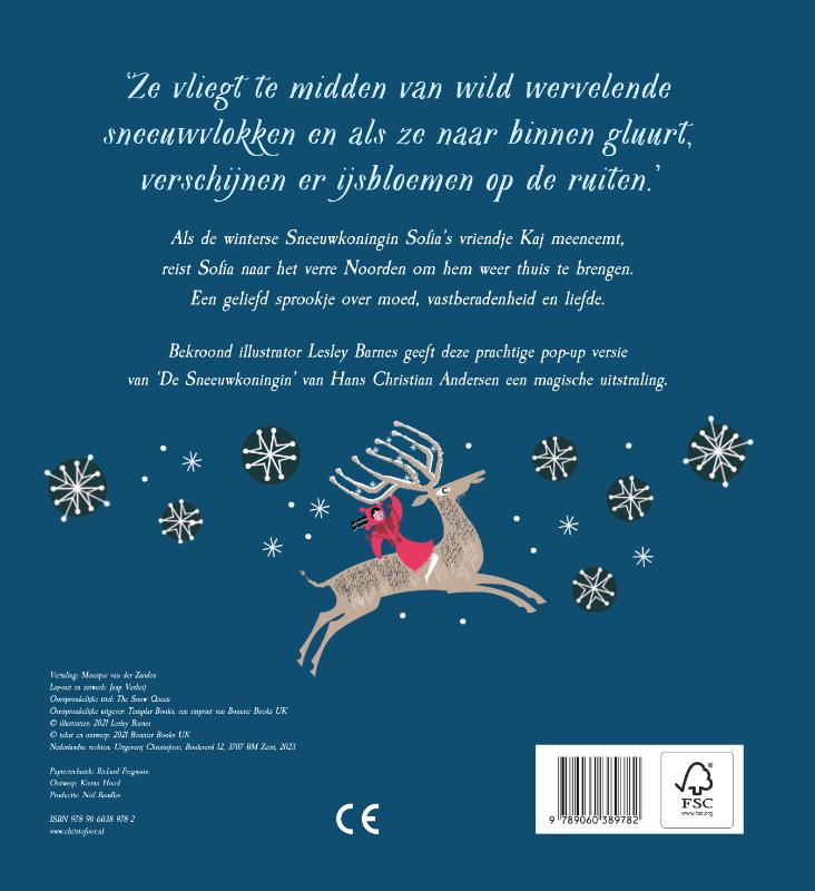 Achterkant van De sneeuwkoningin