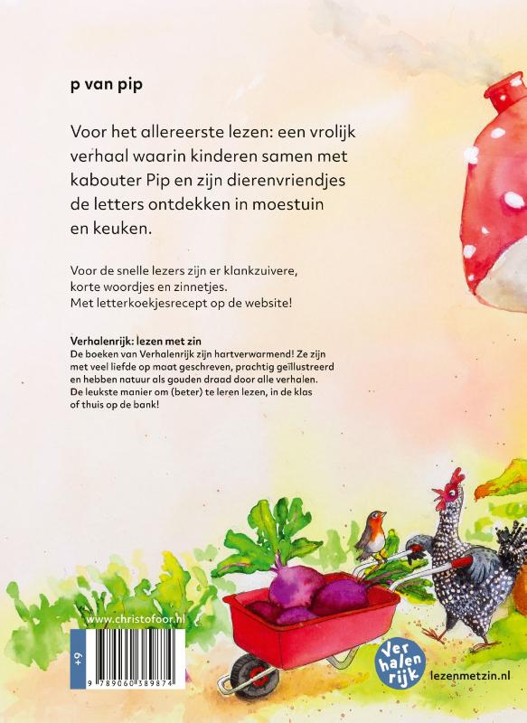 Achterkant van p van pip