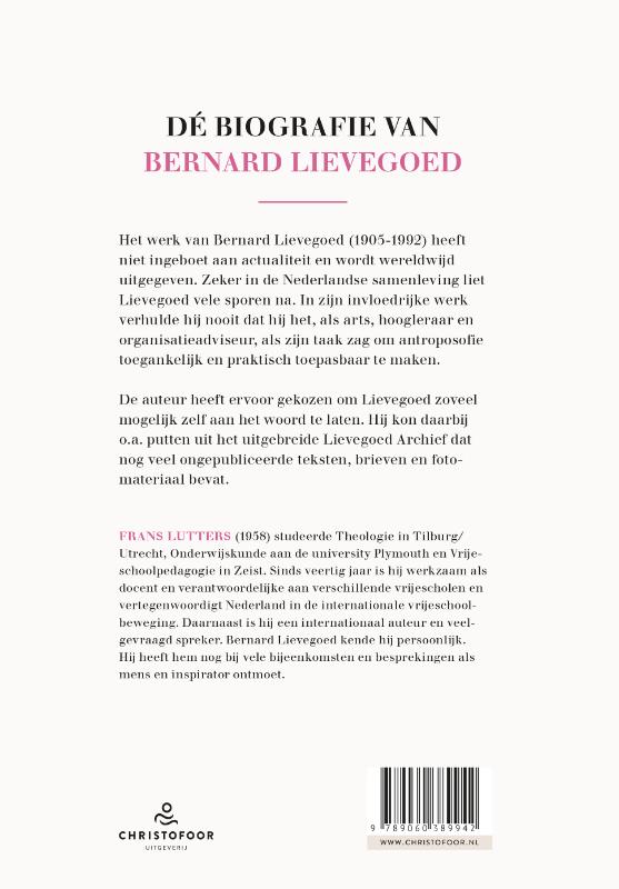 Achterkant van Bernard Lievegoed