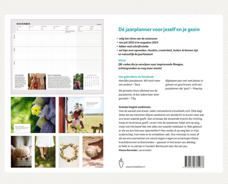 Achterkant van Jaarplanner 2023/2024