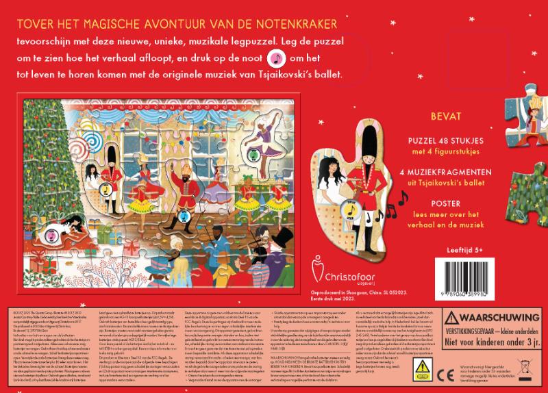 Achterkant van Muziekpuzzel - De notenkraker
