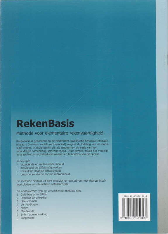 Achterkant van 4 verhoudingen