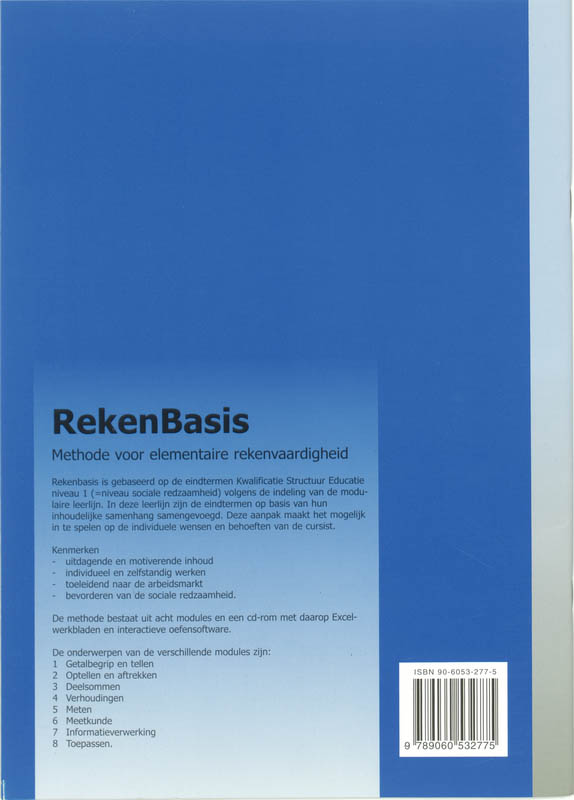 Achterkant van 2 optellen en aftrekken