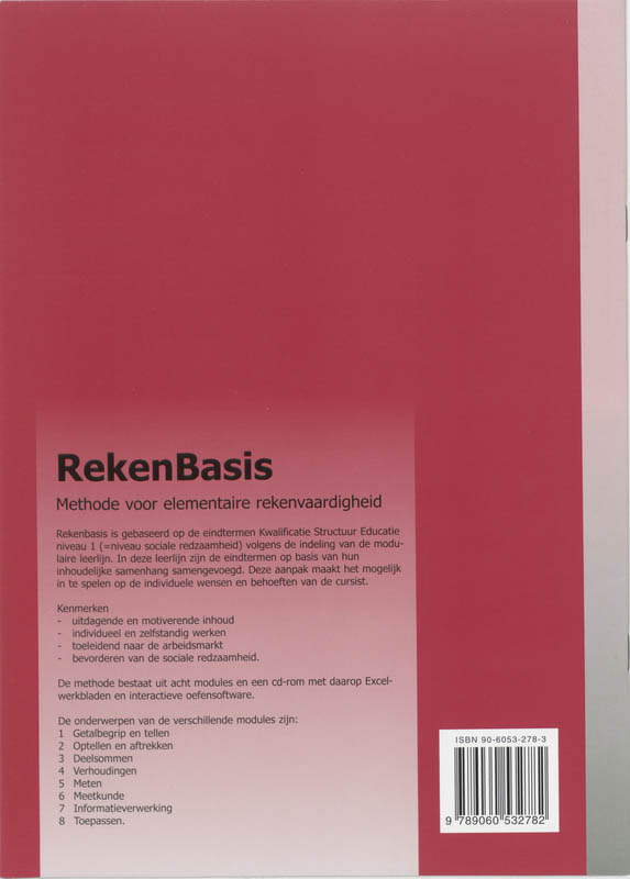 Achterkant van 3 Deelsommen