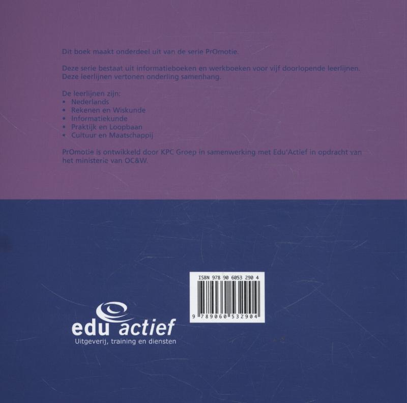Achterkant van Werkboek