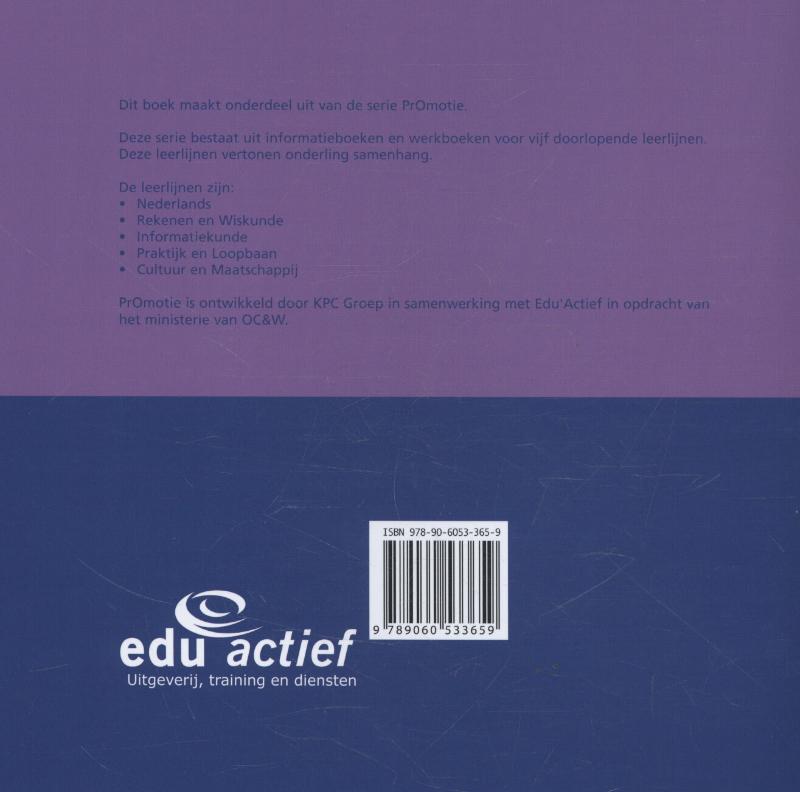 Achterkant van Werkboek