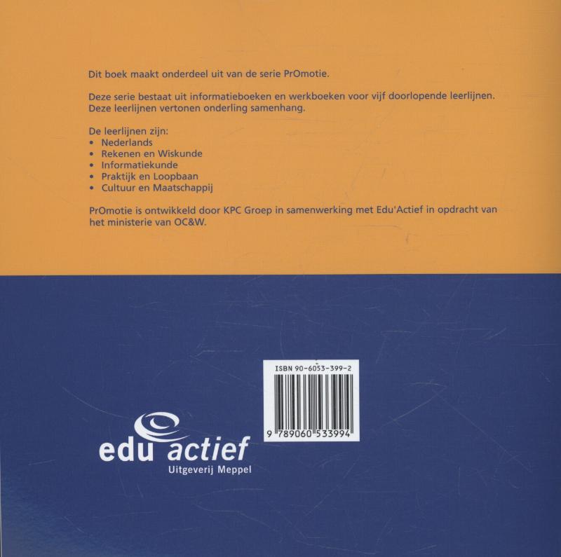 Achterkant van Werkboek