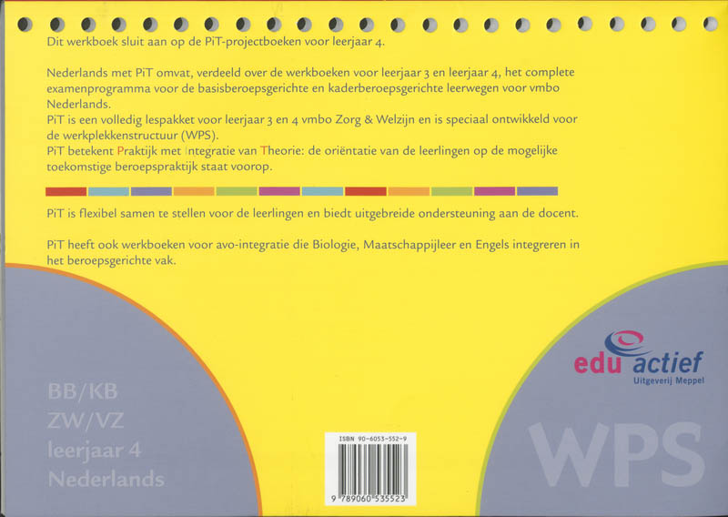 Achterkant van Werkboek