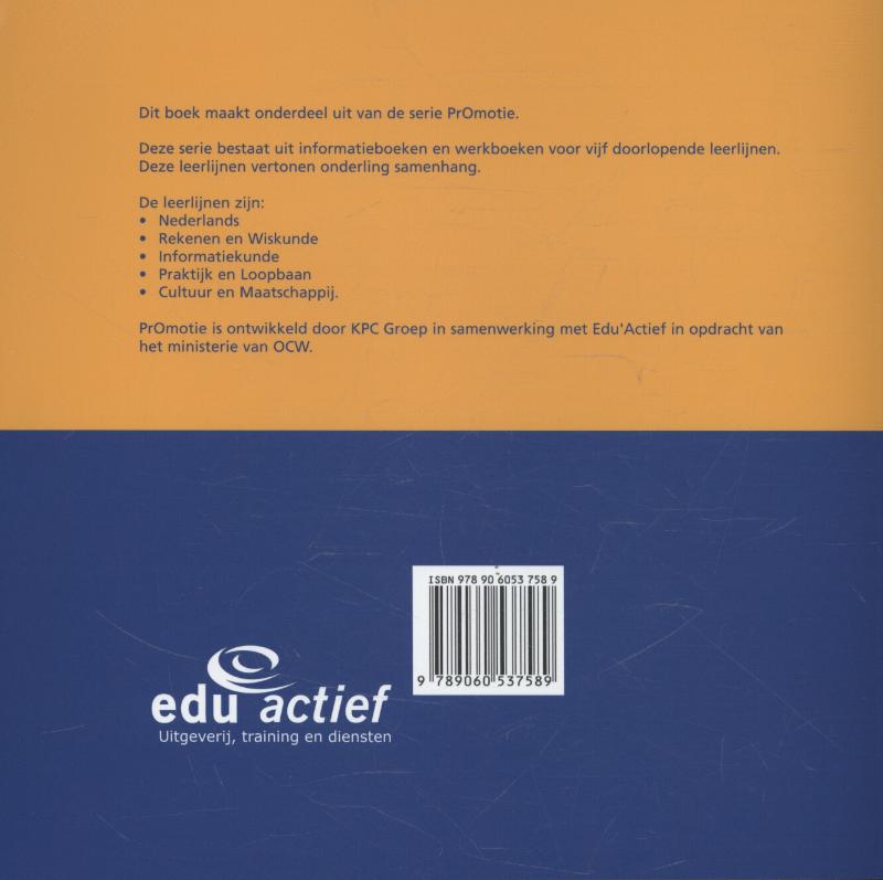 Achterkant van Werkboek