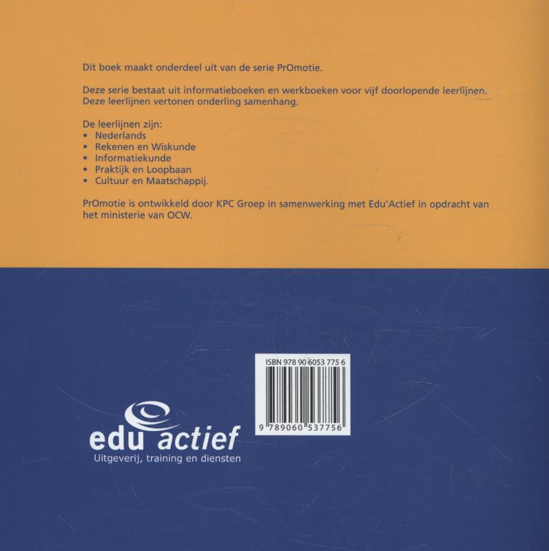 Achterkant van Werkboek