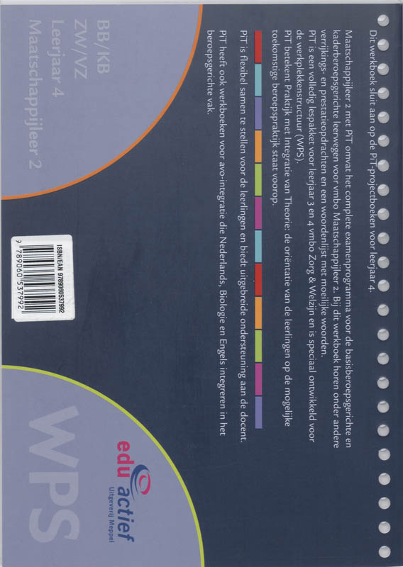 Achterkant van Werkboek