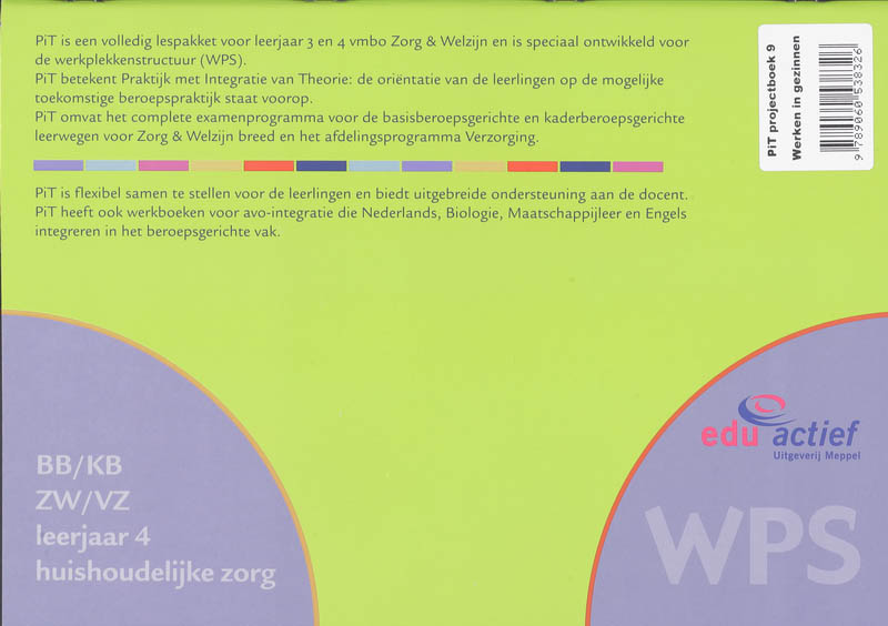 Achterkant van Projectboek 9