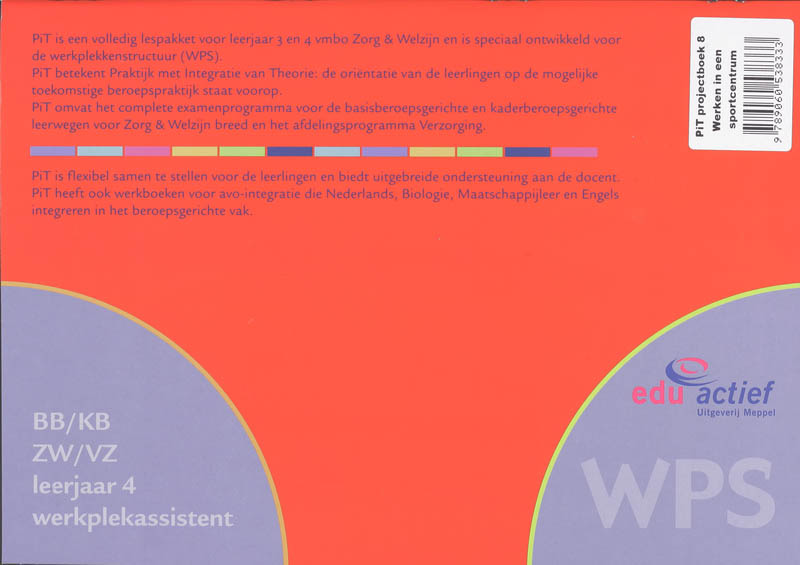 Achterkant van Projecyboek 8
