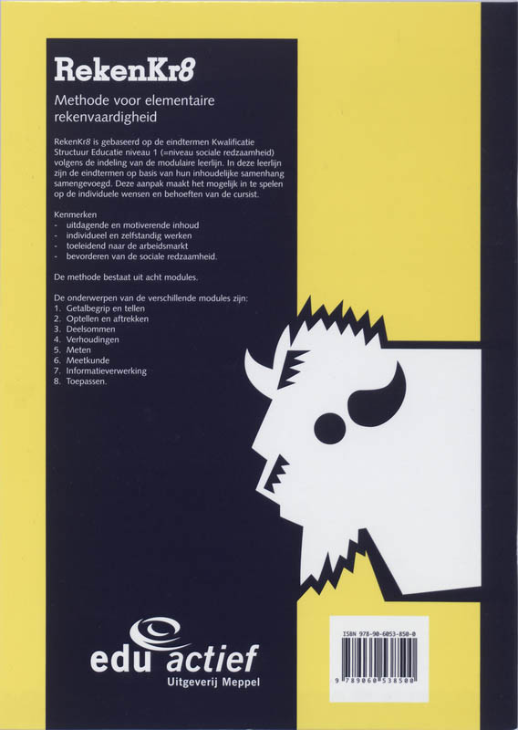 Achterkant van 1 Getalbegrip en tellen