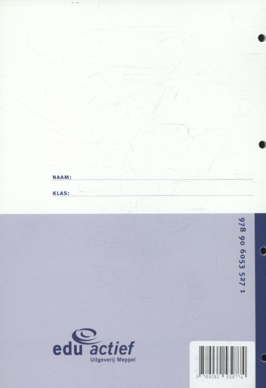 Achterkant van Instructie-/werkboek