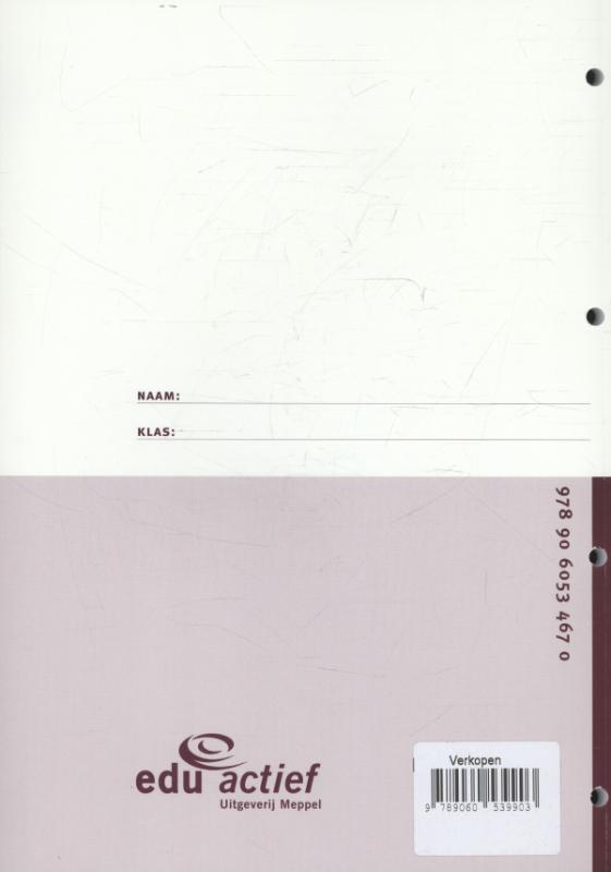 Achterkant van Instructie-/werkboek