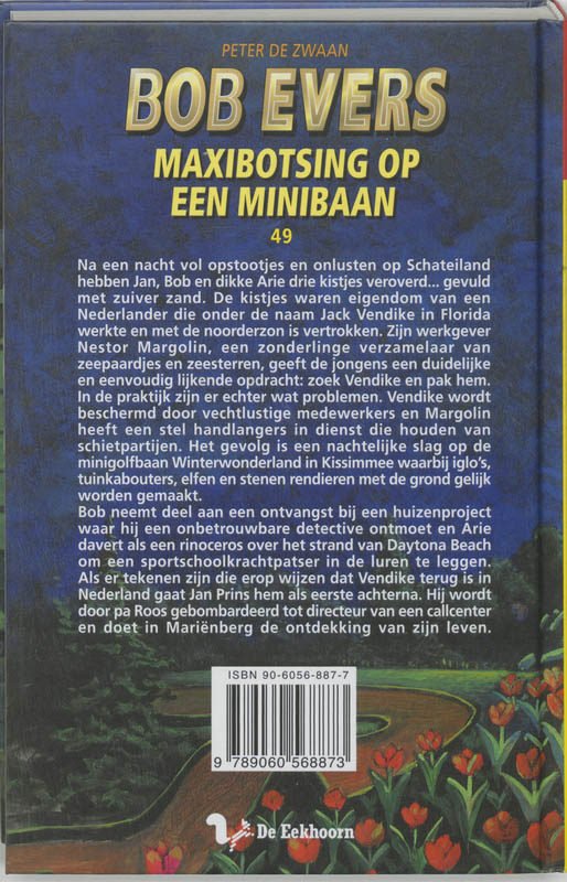 Achterkant van Maxibotsing op een minibaan