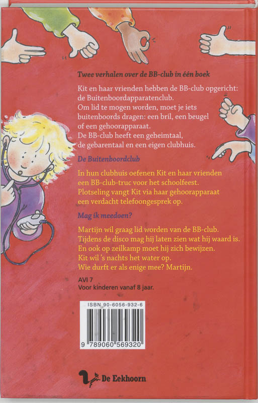 Achterkant van De BB-Club omnibus