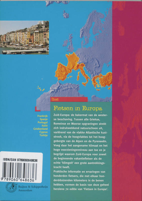 Achterkant van 5 zuid-europa