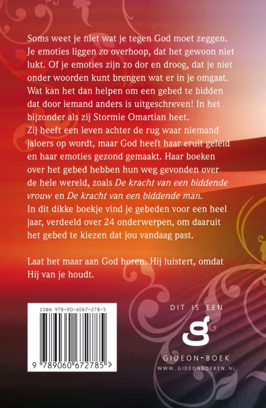 Achterkant van 365 Gebeden voor een emotioneel gezond leven