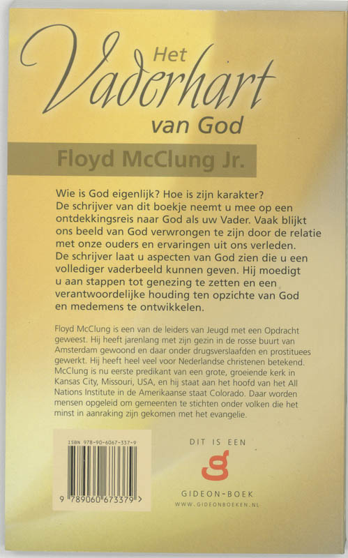 Achterkant van Het vaderhart van God
