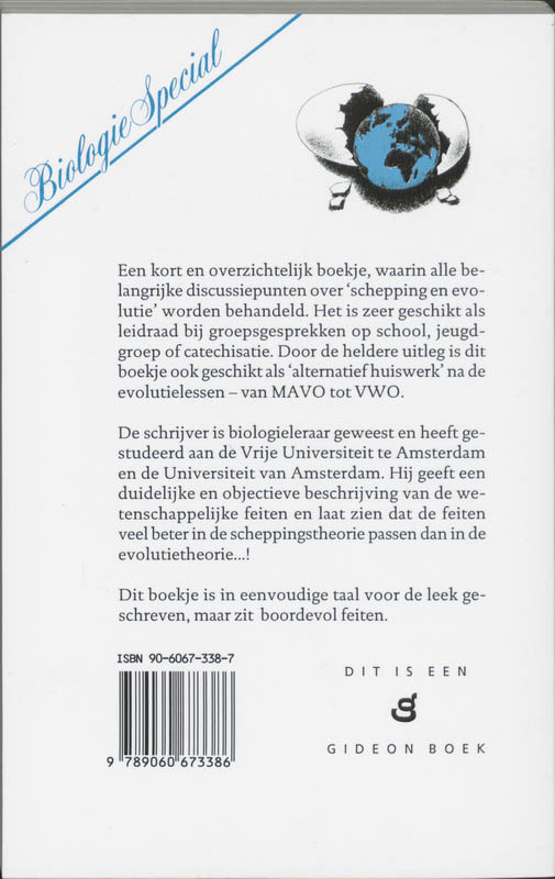 Achterkant van Evolutie: een ei zonder kip