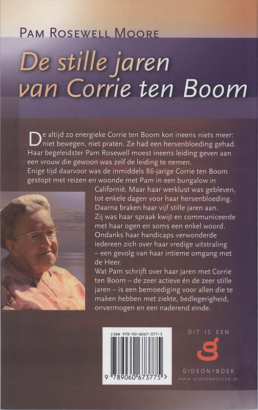 Achterkant van De stille jaren van Corrie ten Boom