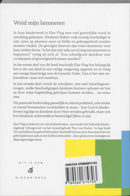 Achterkant van Weid mijn lammeren