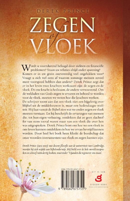 Achterkant van Zegen of vloek