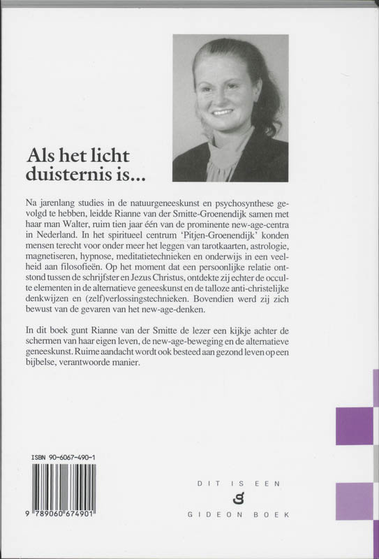 Achterkant van Als het licht duisternis is...