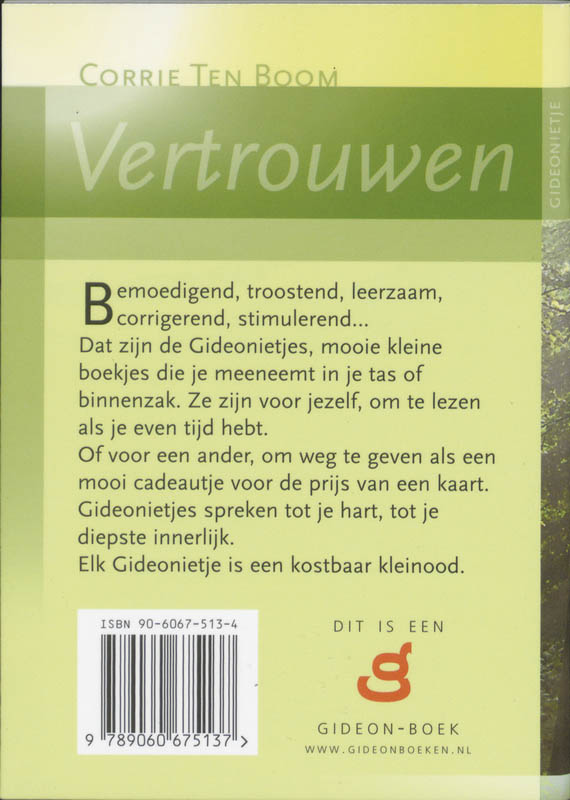 Achterkant van Vertrouwen