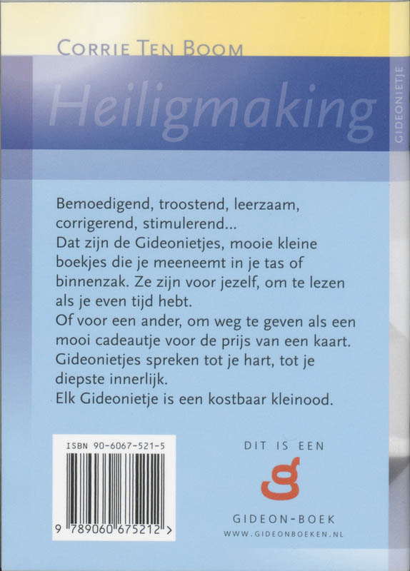 Achterkant van Heiligmaking