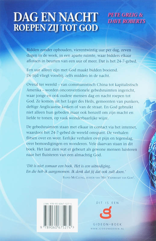Achterkant van Dag en nacht roepen zij tot God