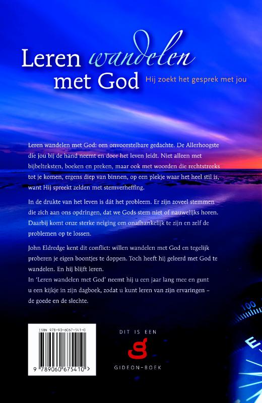 Achterkant van Leren wandelen met God