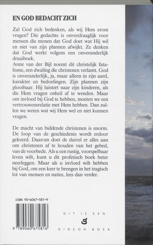 Achterkant van En God bedacht zich