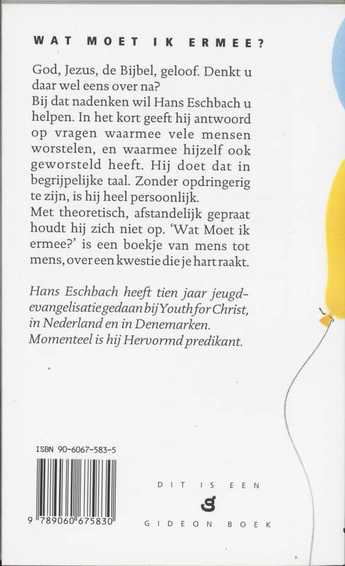 Achterkant van Wat moet ik ermee?