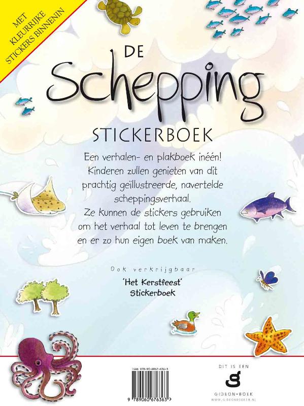 Achterkant van De Schepping (stickerboek)