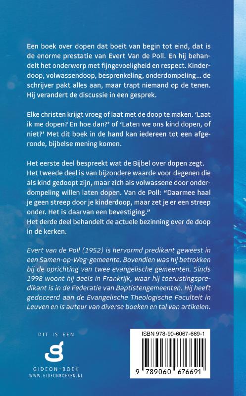 Achterkant van Dopen en laten dopen