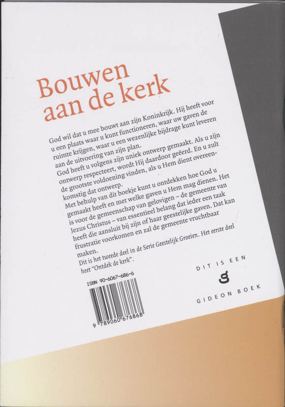 Achterkant van Bouwen aan de plaatselijke kerk